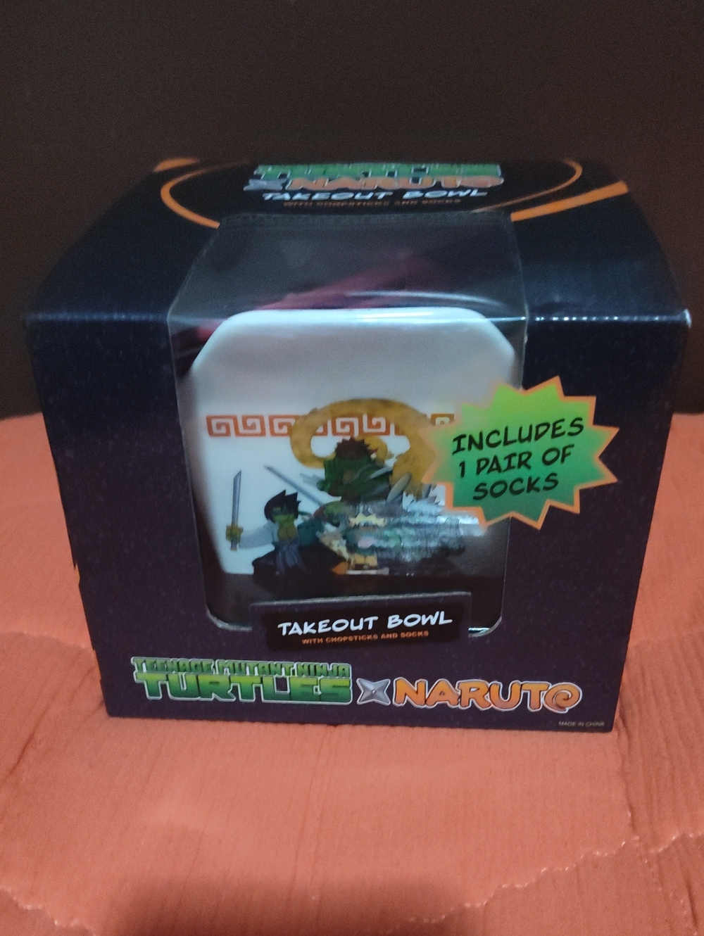 Teenage Mutant Ninja Turtles x Naruto Takeout Bowl Set - Black & Orange